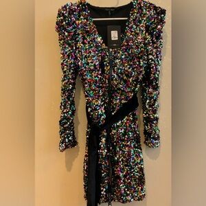 Fashion Nova never worn long sleeve sequin dress